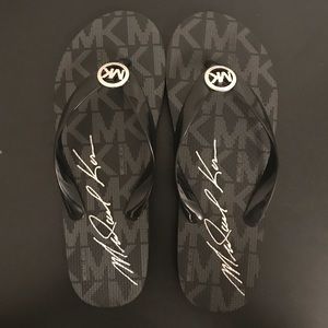 Michael Kors Black Flip Flops